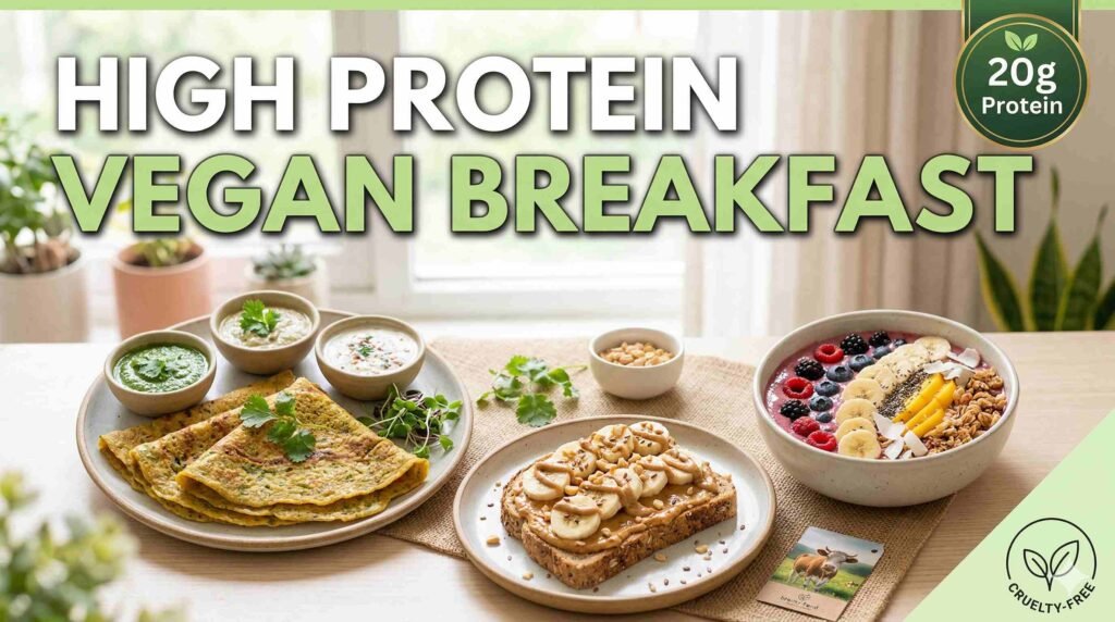 High-Protein Vegan Breakfast Ideas & Recipes in India | Easy, Healthy Vegan Morning Meals