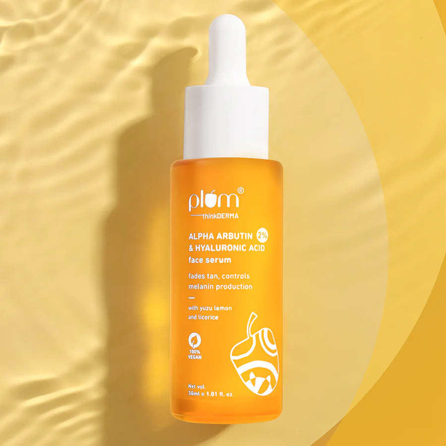 01_1fbb42a1-02c4-44a7-8372-a021dac649c1.webp 2% Alpha Arbutin & Hyaluronic Acid Tan Fading Face Serum - Image 1