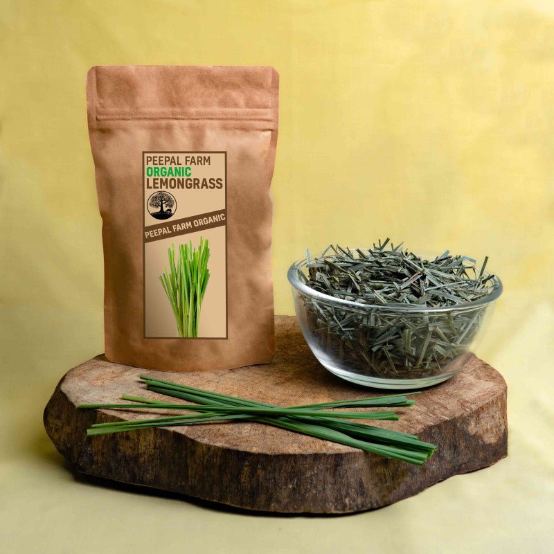 Organic Himalayan Lemongrass Tea | Shade Dried Farm-Grown Lemongrass (25g) Organic Himalayan Lemongrass Tea