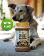Peepal Farm Peanut Butter for Dogs with Flax 1kg | Omega-3 Rich Dog Peanut Butter - Image 2