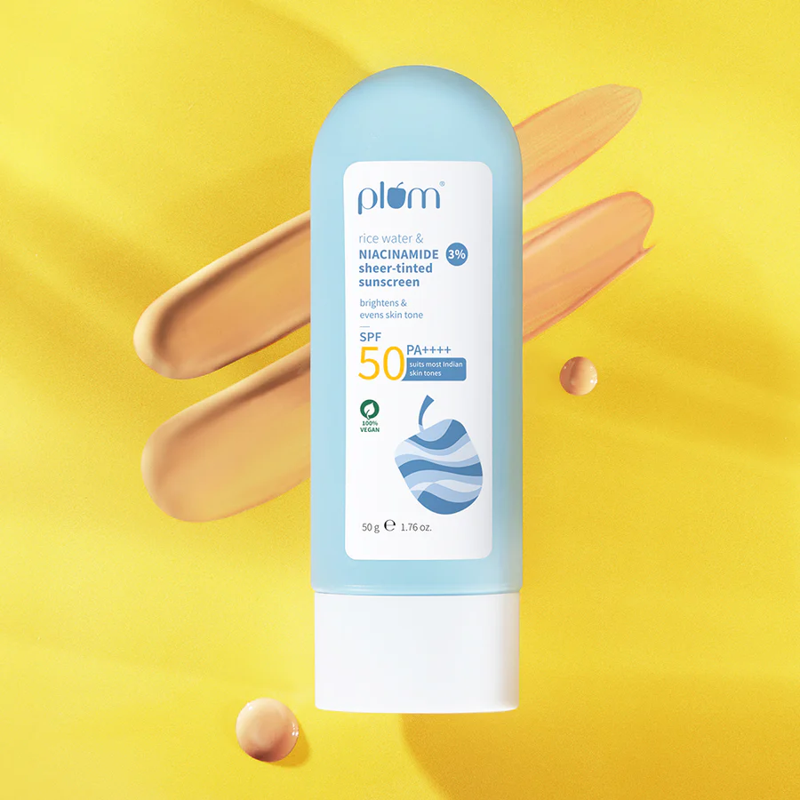 1_bea13eb6-7ece-4c60-80e2-8773b80b9d7e.webp 3% Niacinamide & Rice Water SPF 50 Sheer-Tinted Sunscreen - Image 1