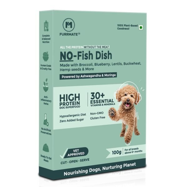 Fresh Wet Dog Food Vegan and Nutritionally Complete | Dog Food for Sensitive stomachs | Human-Grade Ingredients | High-Protein Recipe for Active Dogs