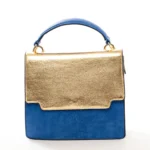 Sugarush Vegas Women’s Vegan Leather Satchel Bag -Royal Blue