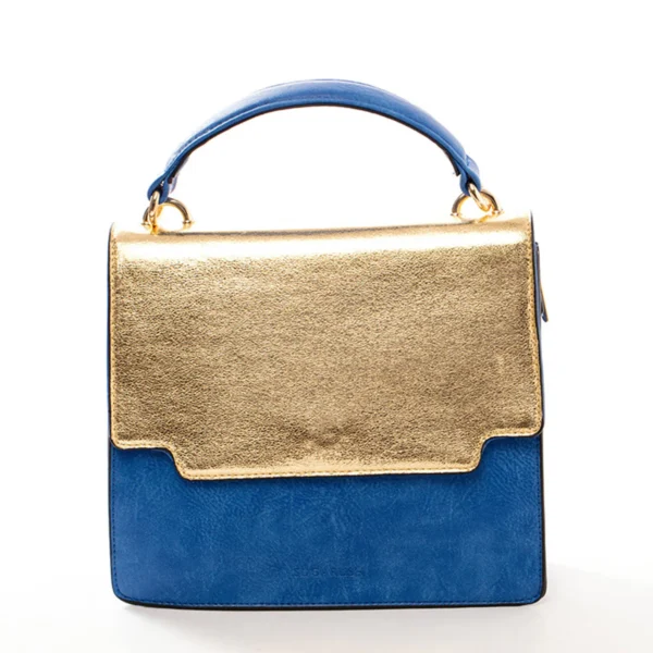 Sugarush Vegas Women’s Vegan Leather Satchel Bag -Royal Blue