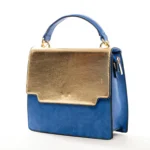 Sugarush Vegas Women’s Vegan Leather Satchel Bag -Royal Blue - Image 4