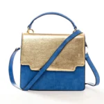 Sugarush Vegas Women’s Vegan Leather Satchel Bag -Royal Blue - Image 6