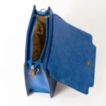 Sugarush Vegas Women’s Vegan Leather Satchel Bag -Royal Blue - Image 5
