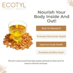 Ecotyl Organic Cold‑Pressed Sweet Almond Oil – 100% Pure & Natural (500 ml) - Image 2