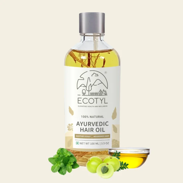 Organic Ayurvedic Hair Oil – 100 ml Herbal Hair Growth & Scalp Nourishing Oil