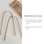 Bamboo Tongue Cleaner Set of 2 – Eco-Friendly Oral Hygiene Tool - Image 3