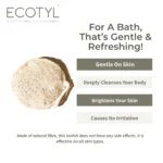 Natural Body Loofah Exfoliating Scrub – Set of 2 (Gentle Skin Cleanser) - Image 4