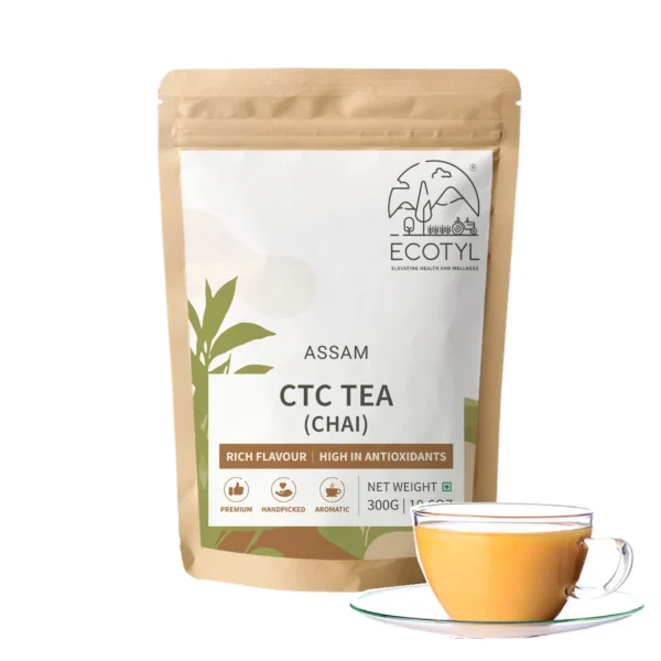 Organic Assam CTC Tea (Chai Patti) – Bold Black Tea Granules (300 g)