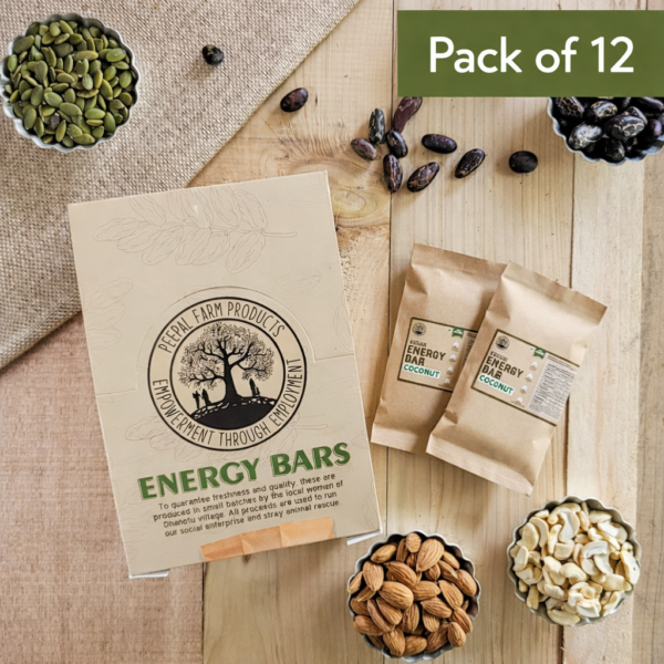 Date Sweetened Coconut Energy Bar Pack of 12 | Vegan Granola Bars (12 × 50g)