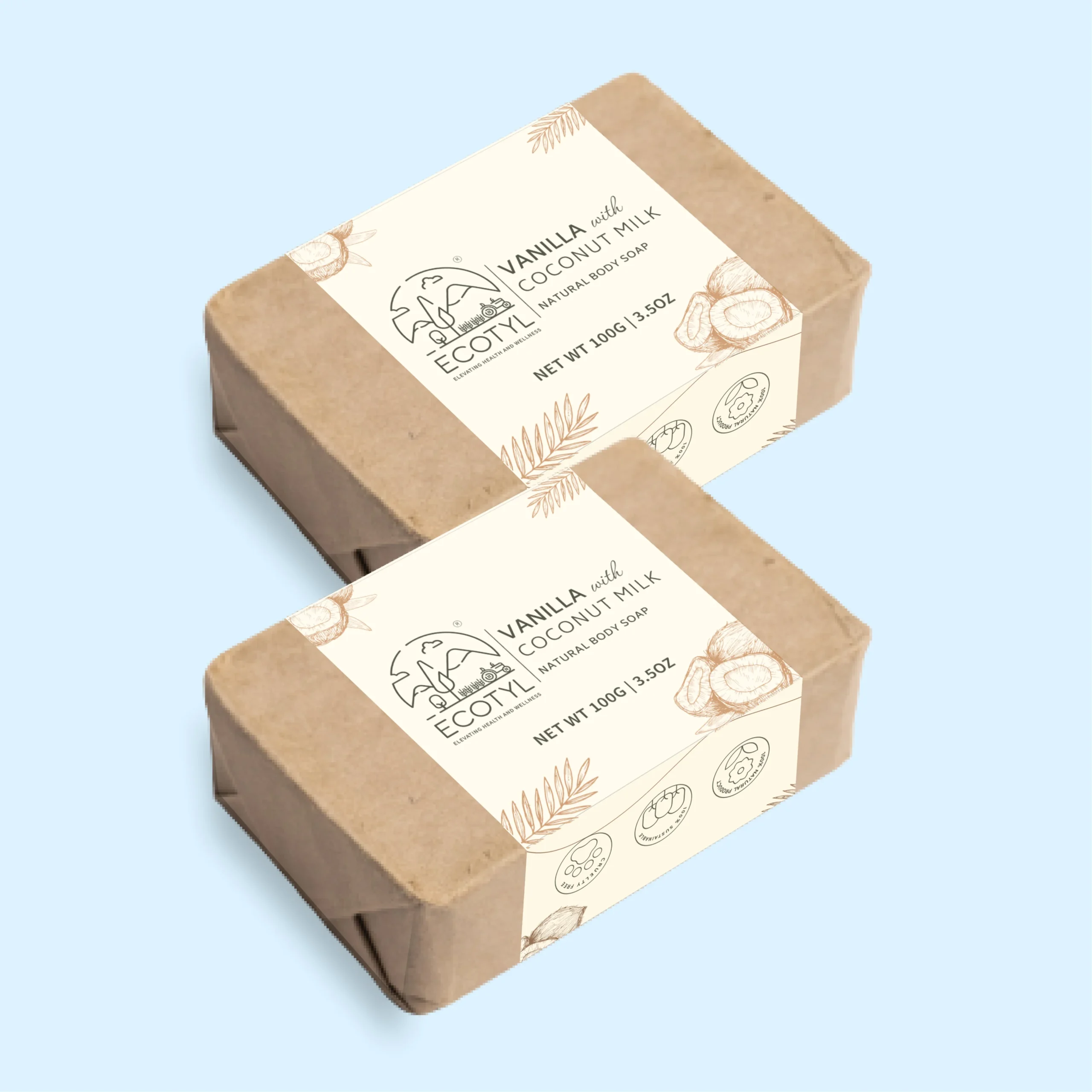 CoconutMilkSoapwithVanilla-Setof21-scaled-1.webp Handmade Shea Butter & Rose Soap – Natural Moisturizing Body Bar (100 g) - Image 1