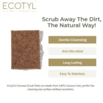 Natural Coconut Coir Scrub Pad – Set of 5 Eco-Friendly Dishwashing Pads - Image 4
