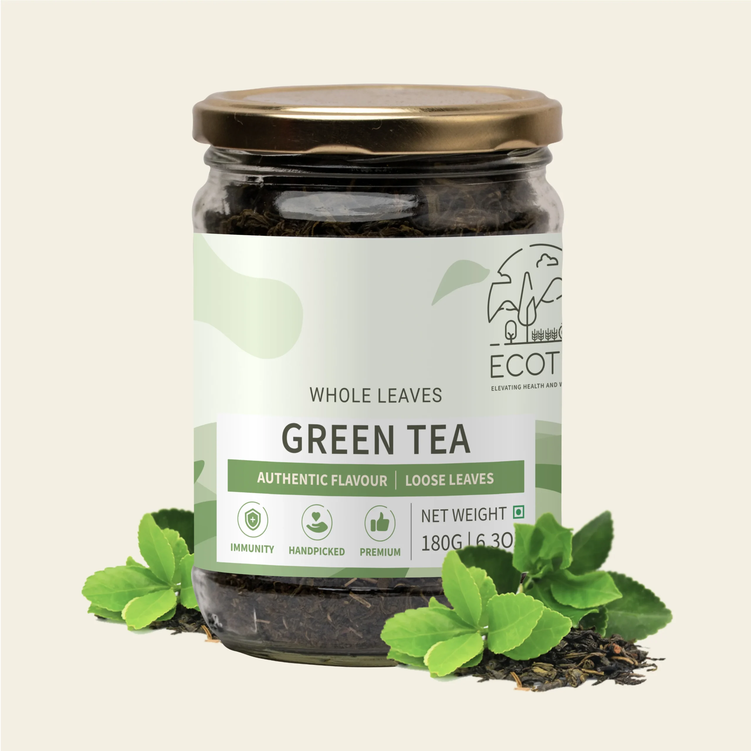 GREENTEA1-scaled-1.webp Organic Green Tea Leaves – Handpicked Antioxidant-Rich Green Tea (100 g) - Image 1