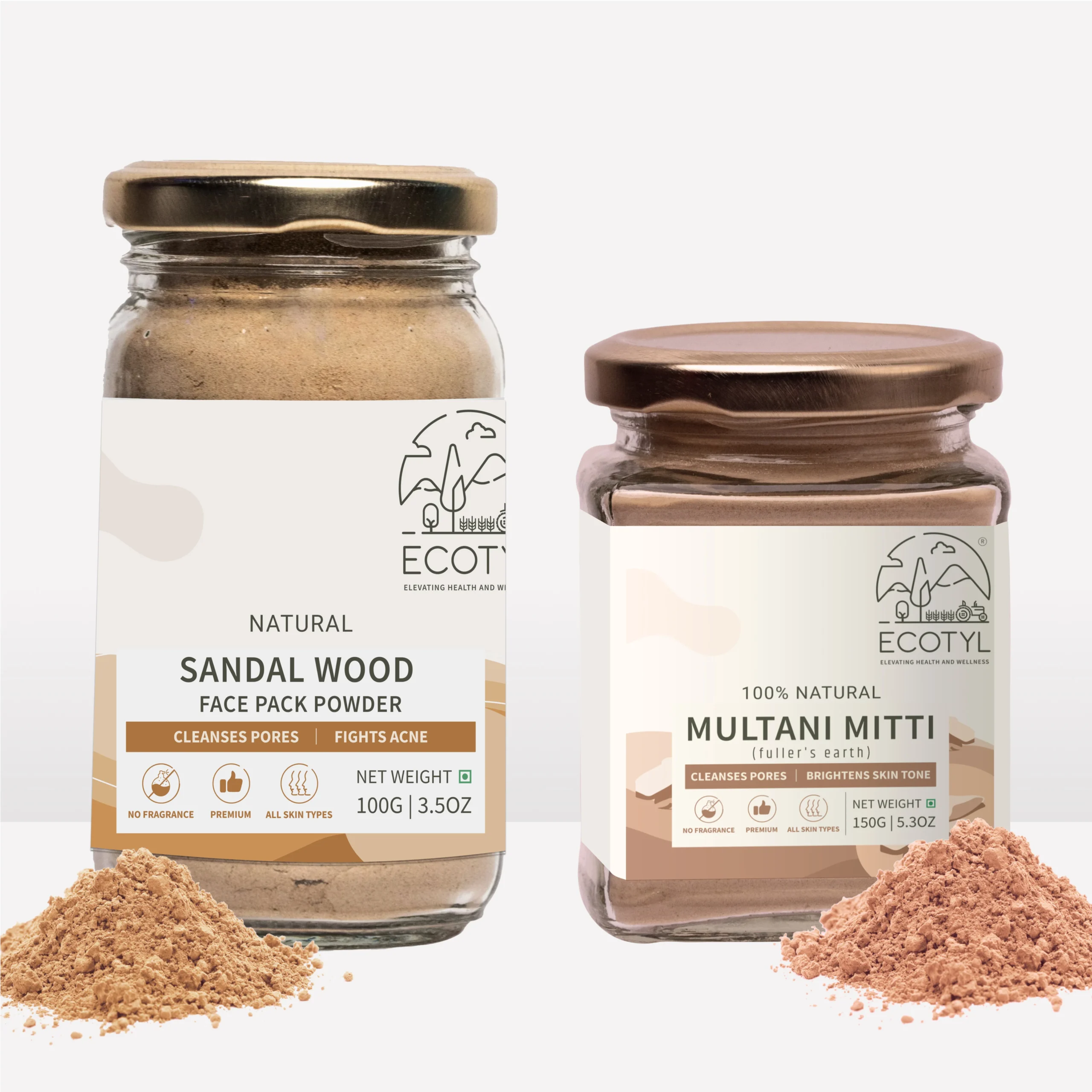 Group2100_2-scaled-1.webp Organic Skin Care Combo – Sandalwood Powder & Multani Mitti for Clear Skin - Image 1