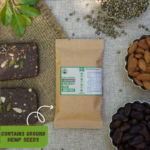 Plant-Powered Chocolate Energy Bar With Hemp Seeds (50 g), Vegan