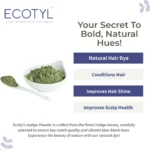 Ecotyl Natural Indigo Powder – Pure Chemical-Free Hair Dye - Image 4