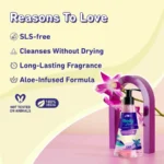Orchid Shower Gel | Hydrating Floral Body Wash 240ml - Image 3