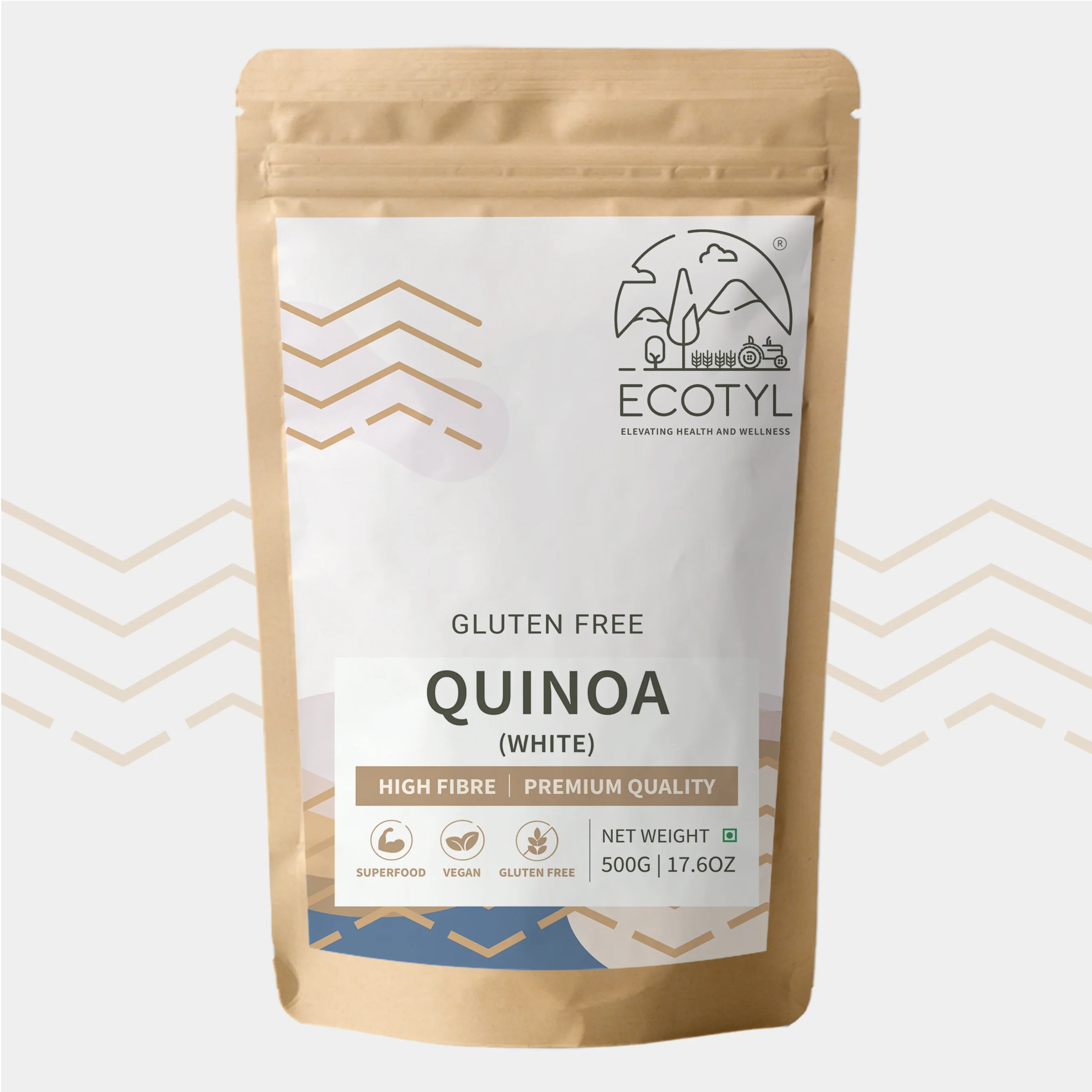 QUINOAWHITE1-scaled-1.webp Ecotyl Organic White Quinoa – Gluten‑Free Superfood Grain (500 g) - Image 1