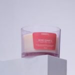 ROSE QUARTZ CRYSTALS – 3 WICK CANDLE - Image 3