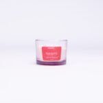 ROSE QUARTZ CRYSTALS – 3 WICK CANDLE - Image 2