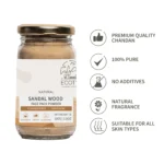 Natural Sandalwood Powder – Pure Skin Brightening & Pore Cleansing Clay (100 g) - Image 6