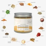 Natural Ubtan Face Cleanser – Ayurvedic Herbal Skin Brightening Cleanser (80 g) - Image 4
