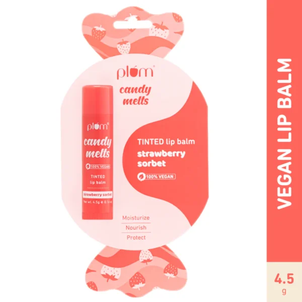 Strawberry Sorbet Tinted Lip Balm | Vegan Hydrating Lip Balm