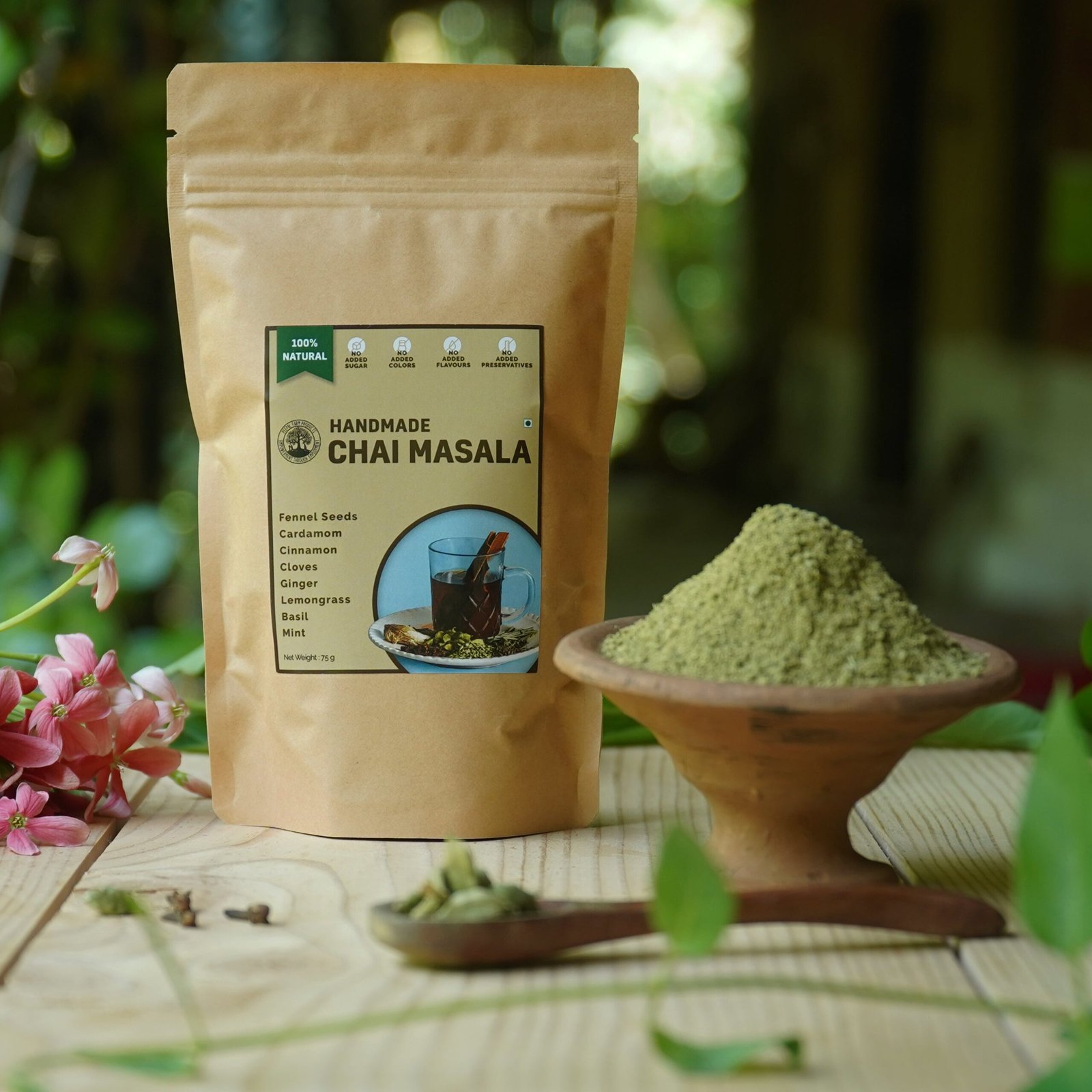chai-masala1.jpg Handmade Chai Masala (75 g), All Natural, No Artificial Flavour & Aroma - Image 1
