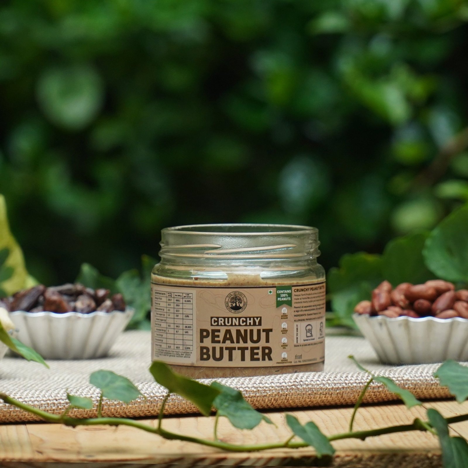 crunchy-peanut-butter1.jpg Crunchy Peanut Butter (250g), Vegan, Unsweetened, Protein Packed - Image 1
