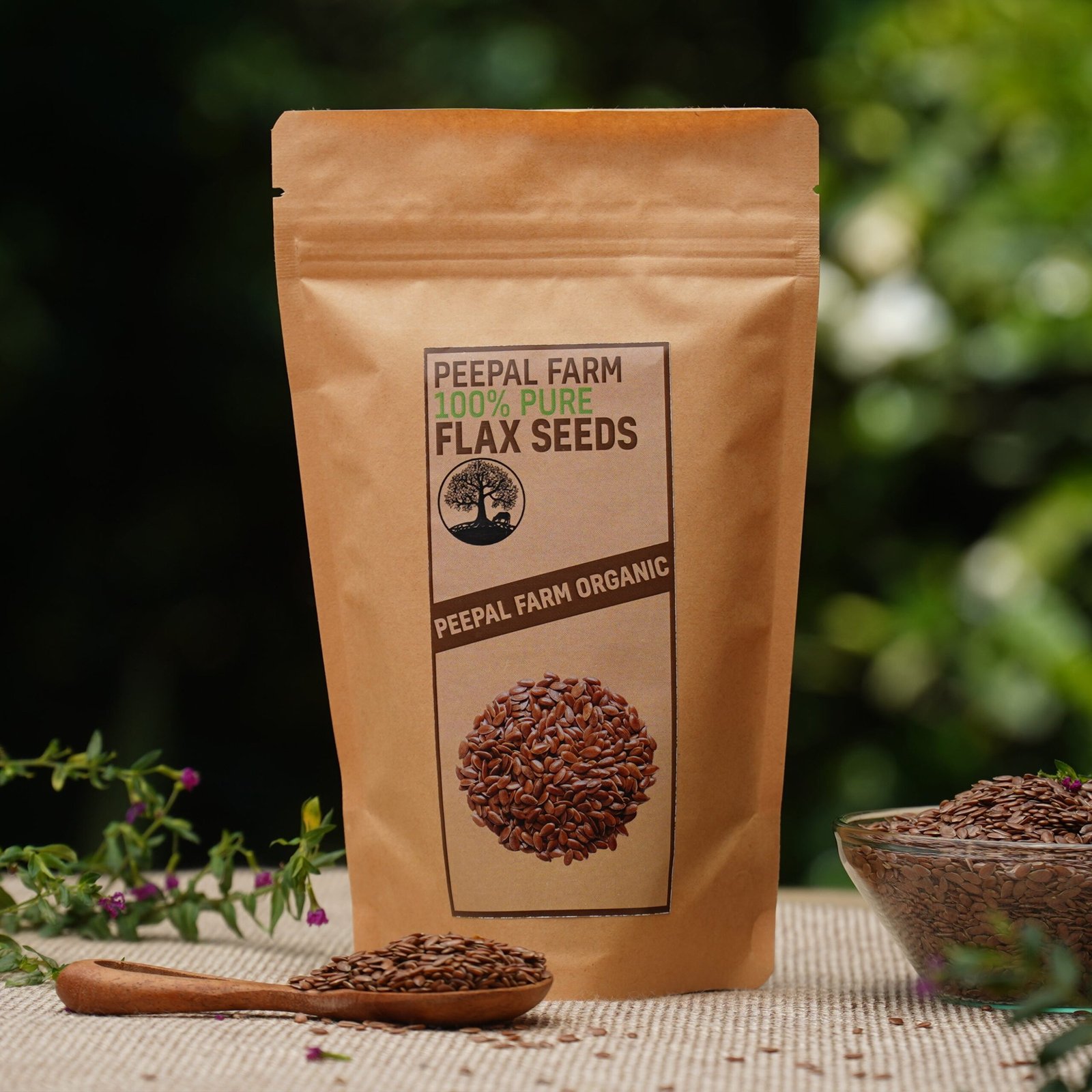 flax3_8f445057-00c2-4a63-9280-07e5d1741c47.jpg Toasted Flax Seeds | Omega 3 Rich Roasted Flax Seeds (100g) - Image 1