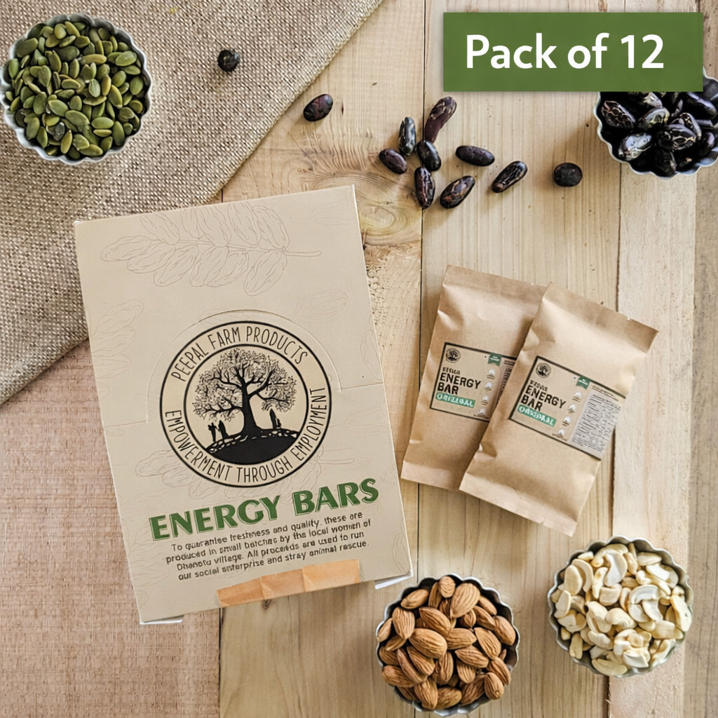 Original Vegan Energy Bars Pack of 12 | Date Sweetened Granola Bars (12 × 50g) Original Vegan Energy Bars Pack of 12