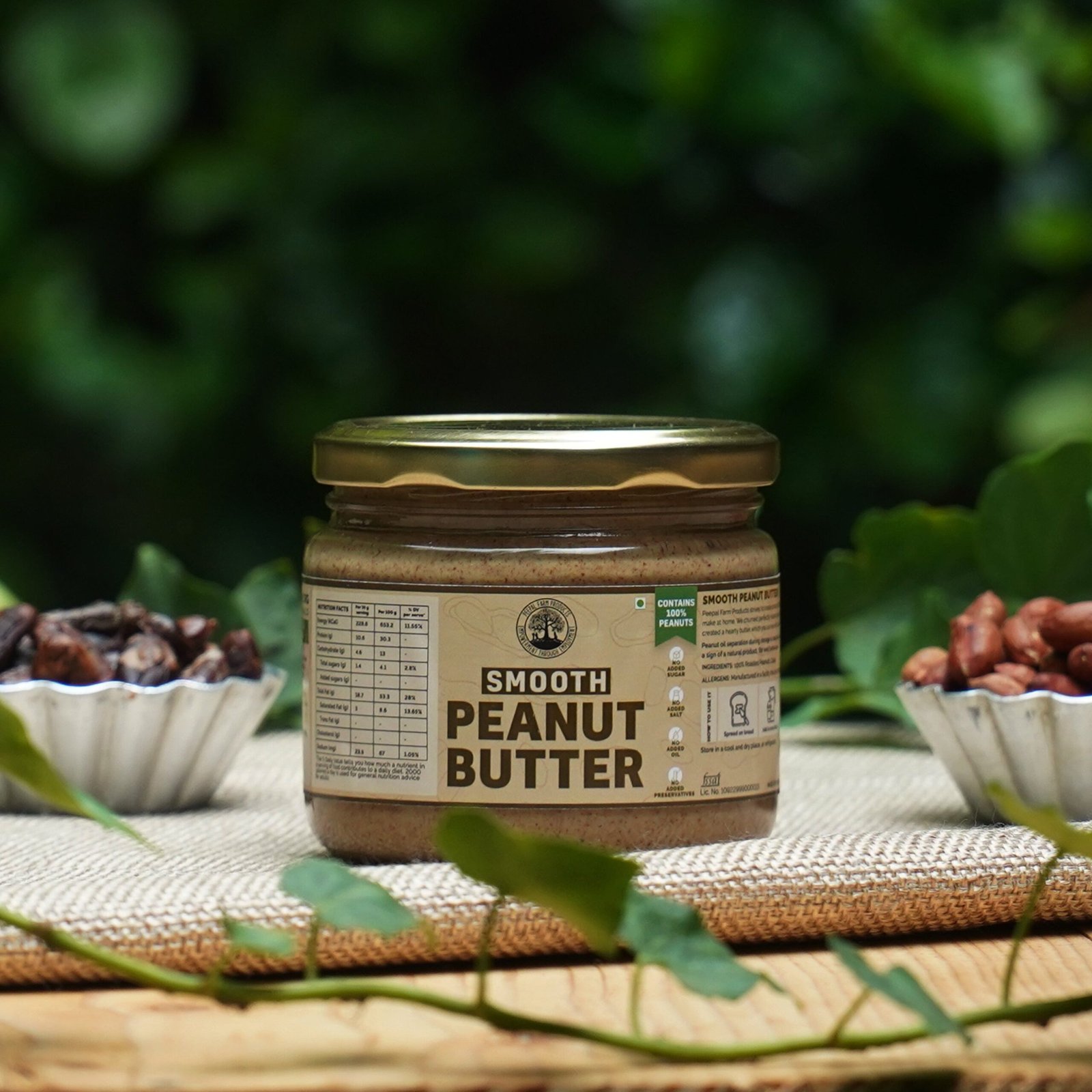 smooth-peanut-butter1.jpg Chocolate Peanut Butter 250g | Protein Packed Vegan Chocolate Peanut Spread - Image 1