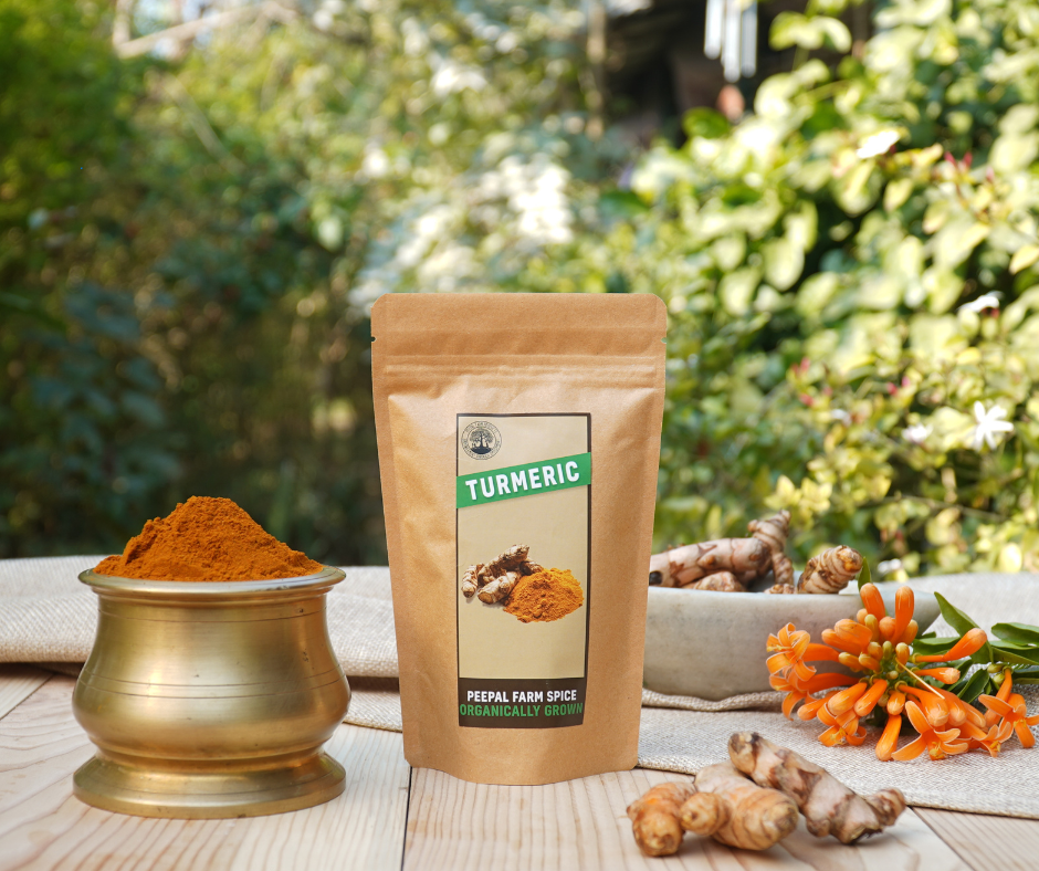 High Curcumin Organic Turmeric Powder | Farm-Grown Himalayan Haldi (85g) High Curcumin Organic Turmeric Powder