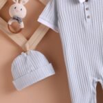 Poshaak Baby Overall Romper Set - Morning Mist - Image 5