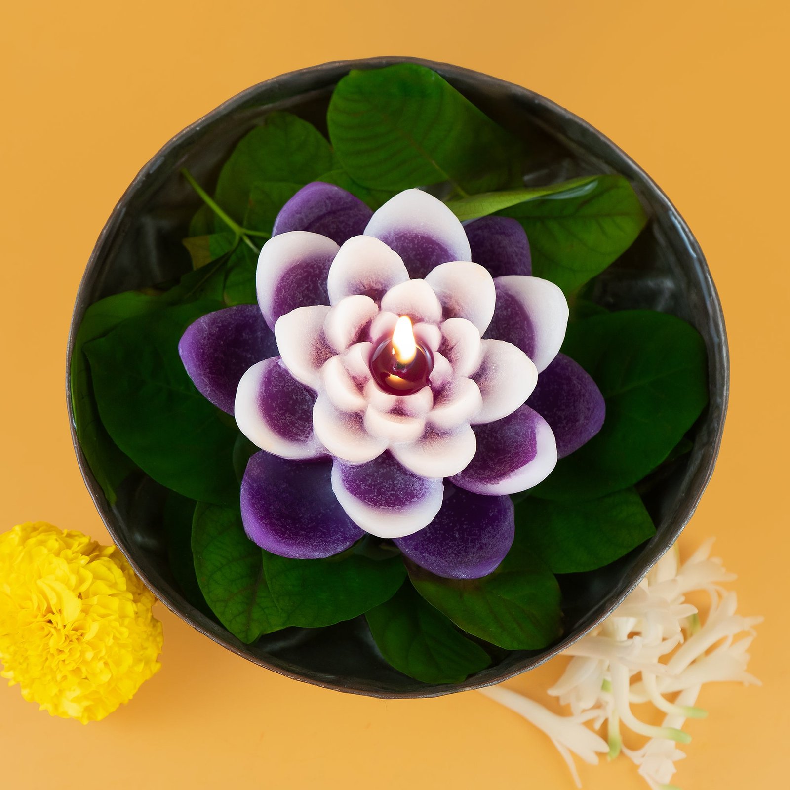 1_27ca3d64-0f43-40fa-87eb-dea272c3c3b9.jpg Lotus Candle Wedding Gift - Image 1