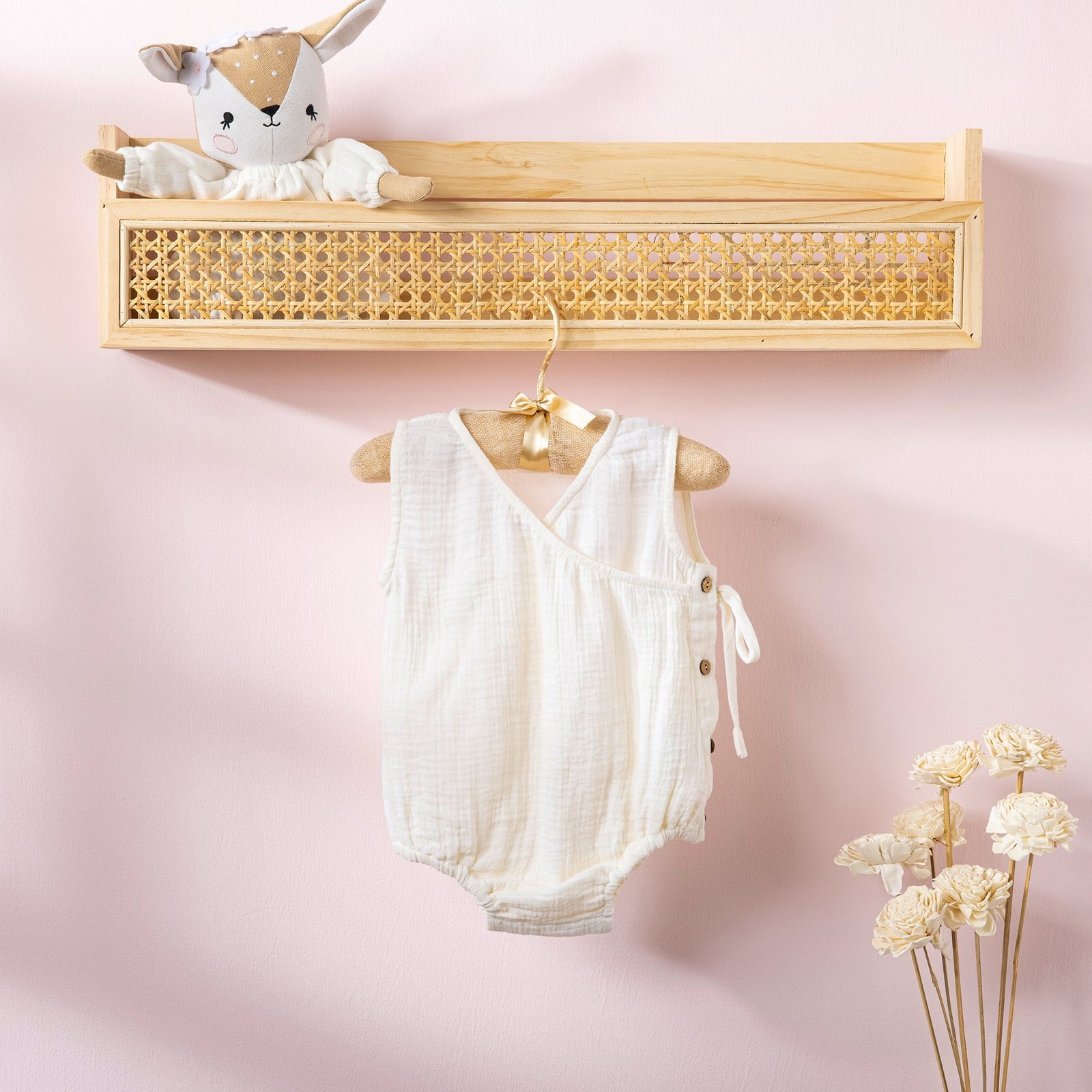 1_963ba205-b0c1-4c71-9b87-fe75978bafa6.jpg Poshaak Overlap Knotted Bodysuit - Off-White - Image 1