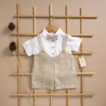 Poshaak Cotton Linen Romper Set