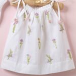 Poshaak Hand Embroidered Gather Top with Underpants - Off-White - Image 2