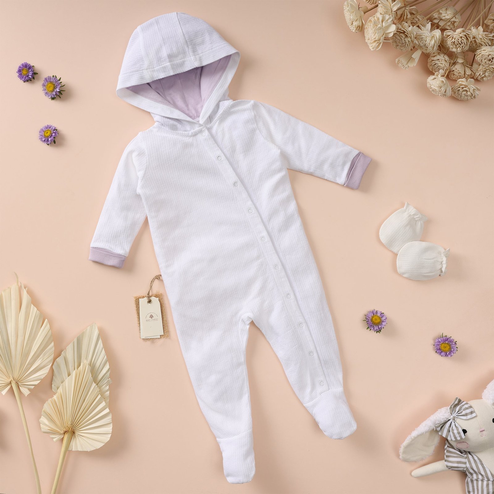 2_46cf36f1-ac78-4187-852c-101a077197a0.jpg Poshaak Hoodie Romper Set - Image 1