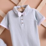 Poshaak Baby Overall Romper Set - Morning Mist - Image 2