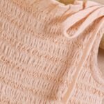Poshaak Smocked Embroidery Baby Girl Bodysuit - Peach - Image 3
