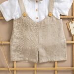 Poshaak Cotton Linen Romper Set - Image 3