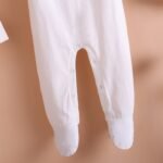 Poshaak Baby Overall Romper Set - Pearl White - Image 3