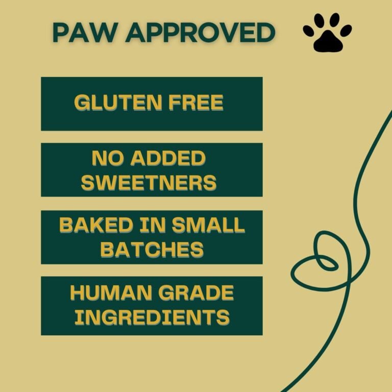 Paws for green dog treats