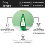 Soulflower Aloe Vera Gel & Tea Tree Face Wash - Image 4