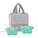 Set of 2 GlassUp ( 500ml ) Lunch Box with Bag