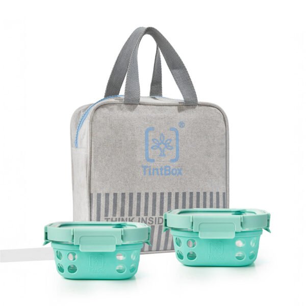 Set of 2 GlassUp ( 500ml ) Lunch Box with Bag